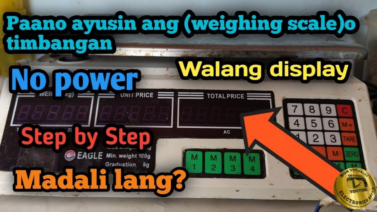 Paano ayusin Ang weighing scale ,Walang power/Hindi nag oon/No display#Step by Step#Mon tutorial..