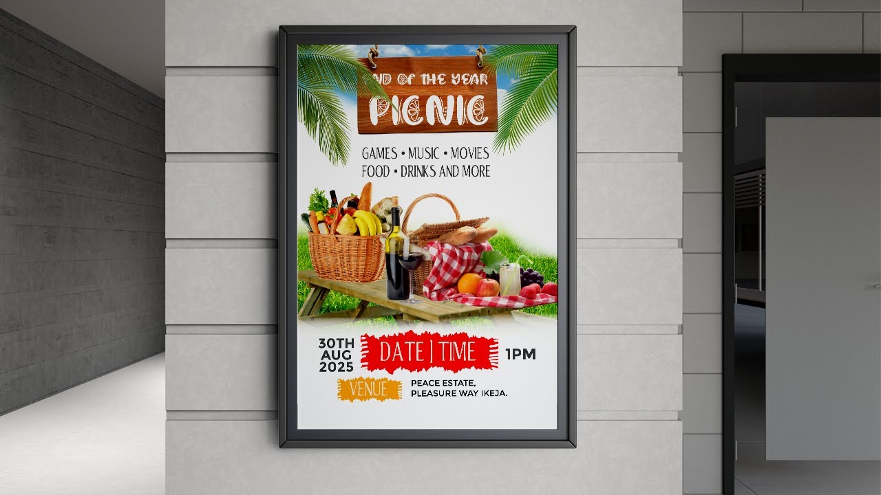 Create STUNNING Picnic Flyers in Pixellab Easily
