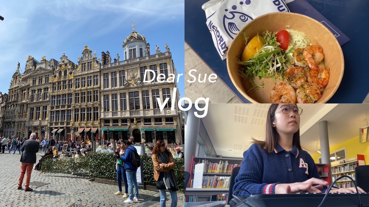 【vlog】イギリス留学｜大学生の学期末👩🏻‍💻エッセイ、課題からの現実逃避🛫オランダ・ベルギーひとり旅💐