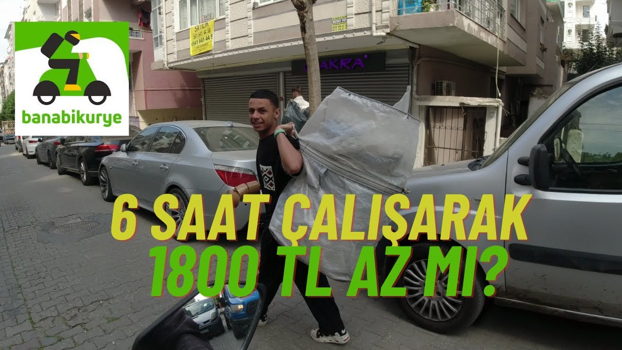 Banabikurye BBK ile 6 saatte 1800 TL az mı?   #bbk #banabikurye #motovlog #3
