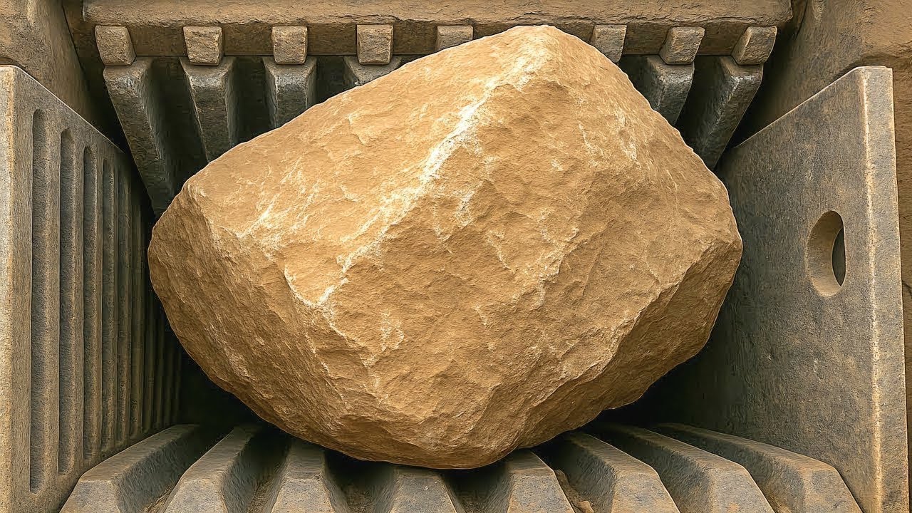 GIANT How to STONE 🪨 CRUSHER works? 💪 How to CRUSH ROCKS? ⚒️ Jaw Rock Crusher.