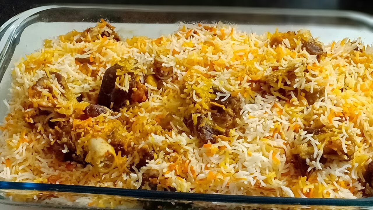Mutton Biryani | Lucknow famous Idris Restaurant Style Mutton Dam  Biryani |