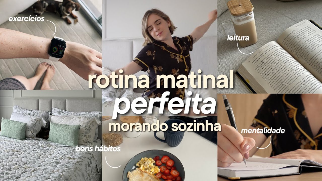 MINHA ROTINA DA MANHÃ MORANDO SOZINHA | 6AM, realista, hábitos saudáveis & produtividade
