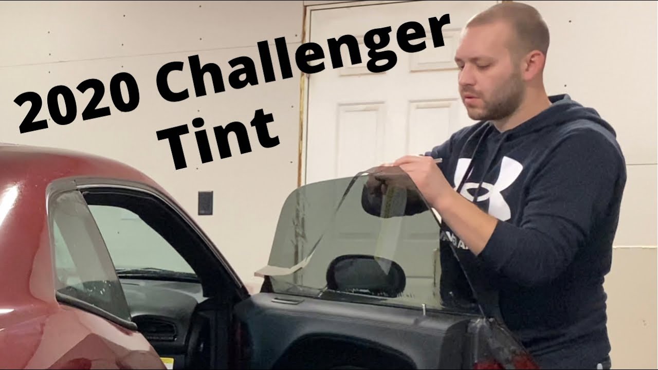 Window Tinting a Dodge Challenger