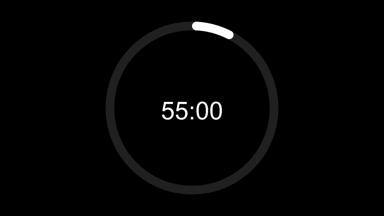 Clean 55 Min Timer For Focus