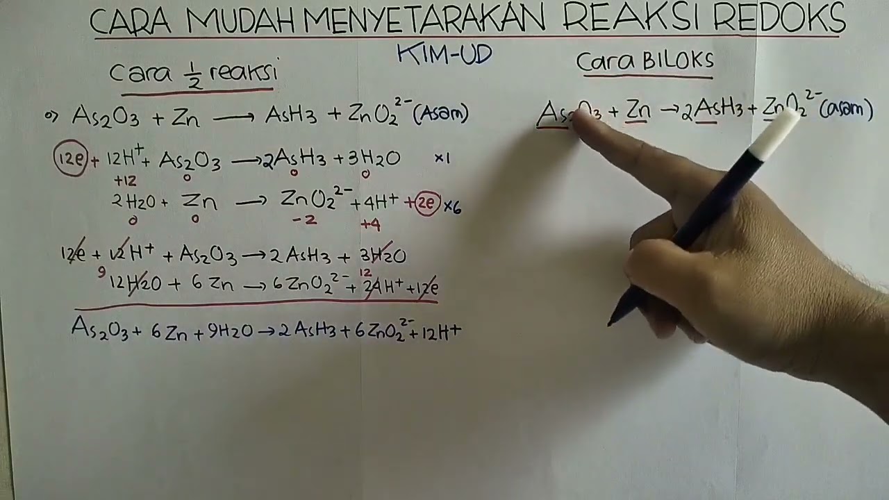CARA MUDAH MENYETARAKAN REAKSI REDOKS