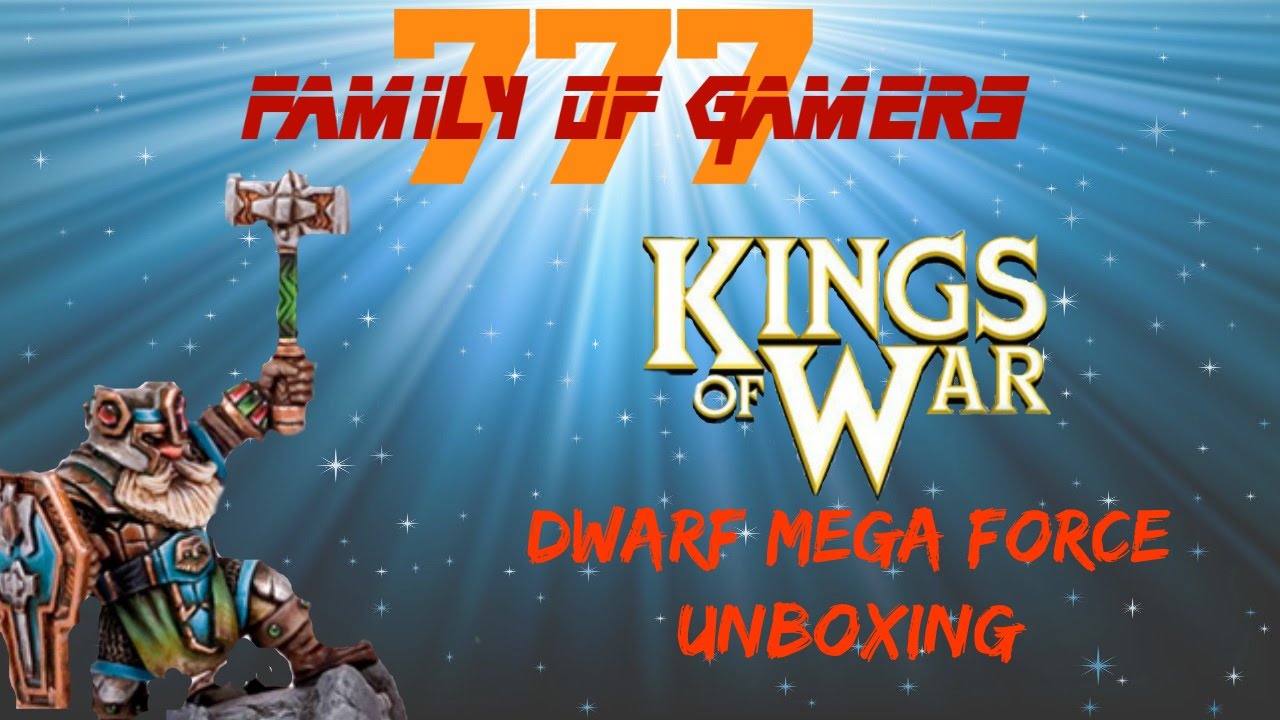 Kings of War-Dwarf Mega Force UNBOXING