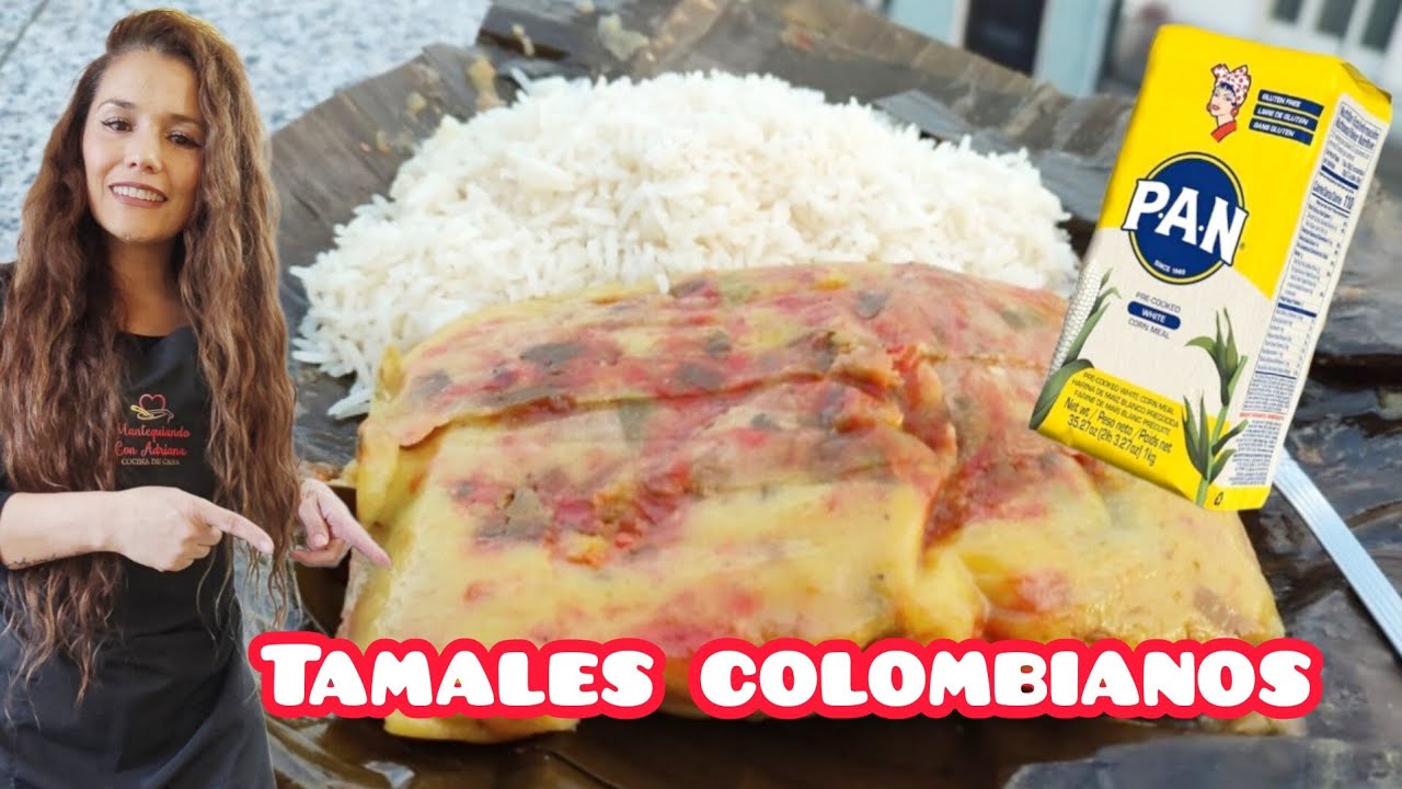 Cómo hacer TAMALES🫔 COLOMBIANOS🇨🇴 con harina  PRECOCIDA  FÁCILES Y DELICIOSOS😋