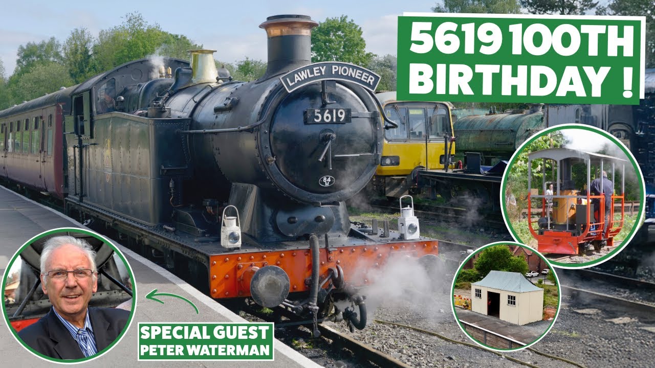 TSR Official Open Day - 5619 100th Birthday, Steam Tram Tests & Lawley Re-Opening + Peter Waterman !