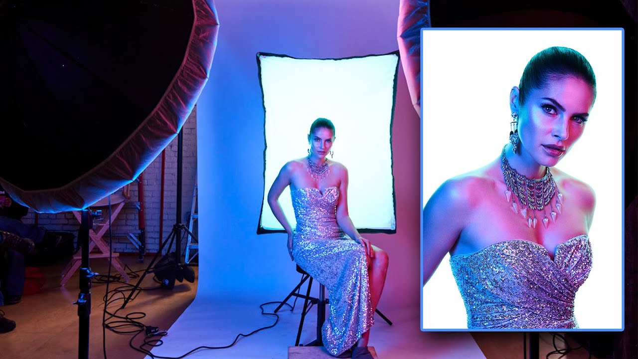 Using a Softbox as a High Key Background + Rim Lights