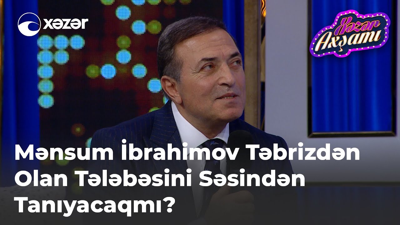 Mənsum İbrahimov Təbrizdən Olan Tələbəsini Səsindən Tanıyacaqmı?