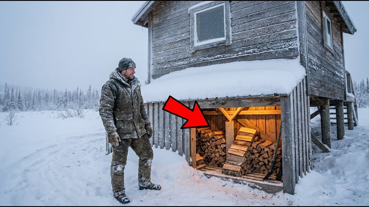 He Hid His Shed Under His Cabin — Until His Firewood Stayed Dry All Winter