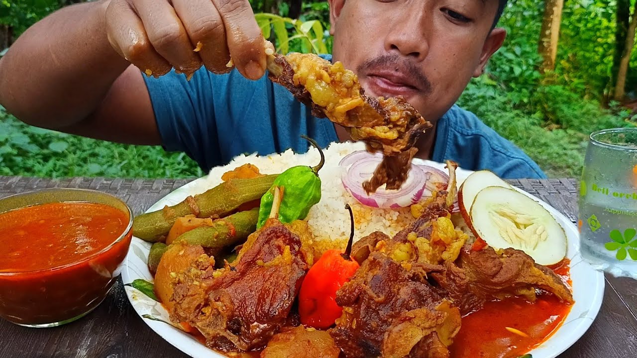 Mutton masala mukbang || Extra gravy || Big kids || Northeast India.
