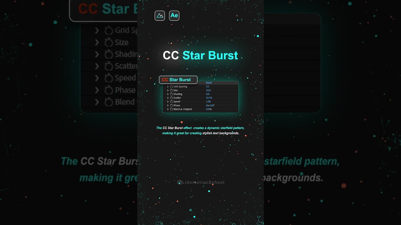🌟 CC Star Burst Effect Explained | After Effects Motion Graphics