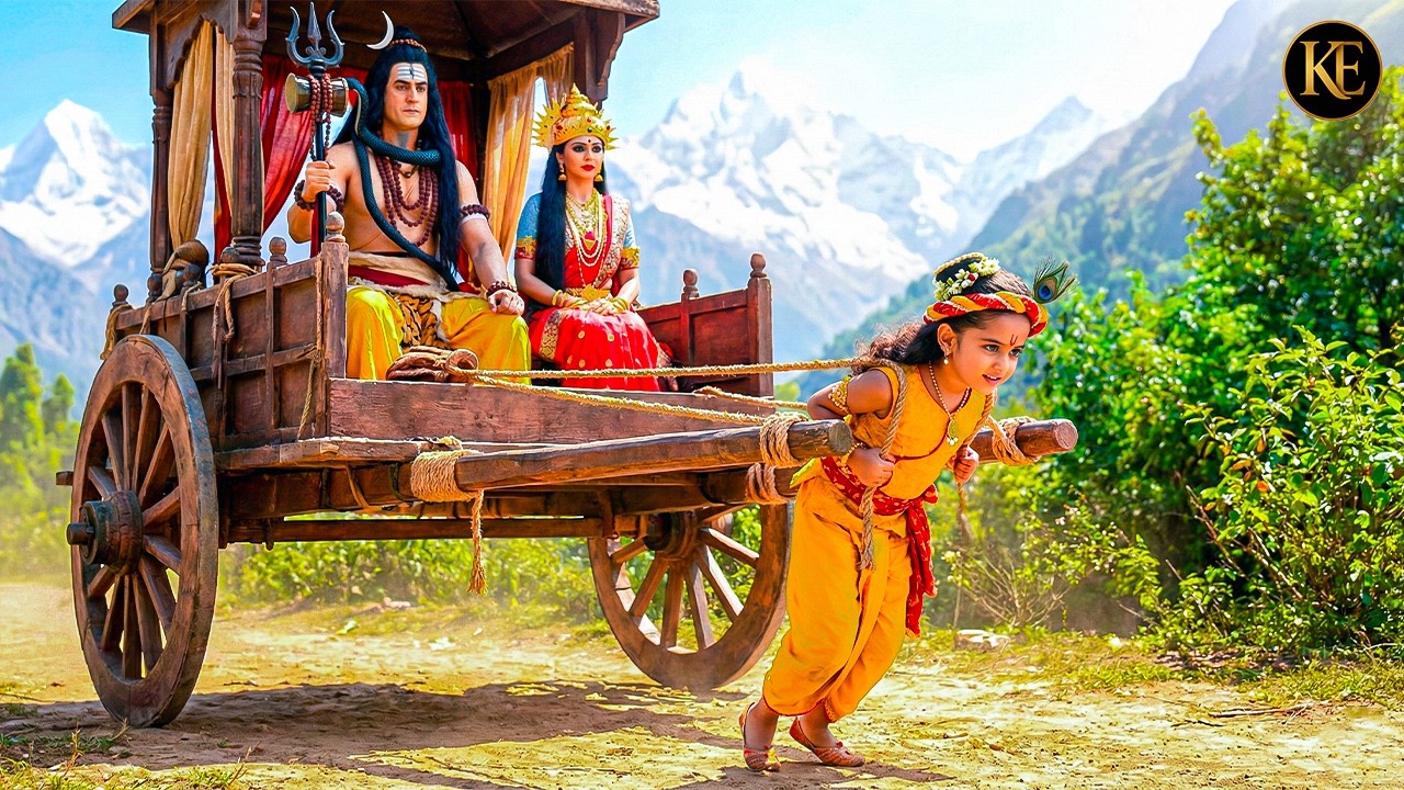 कान्हा ने अपने हाथों से रथ को खींचकर महादेव को वृन्दावन लाये | यशोमती मईया के नंदलाला | Krishan