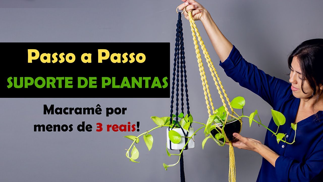 SUPORTE DE PLANTAS PASSO A PASSO  | #macrameparainiciantes #macramêpassoapasso