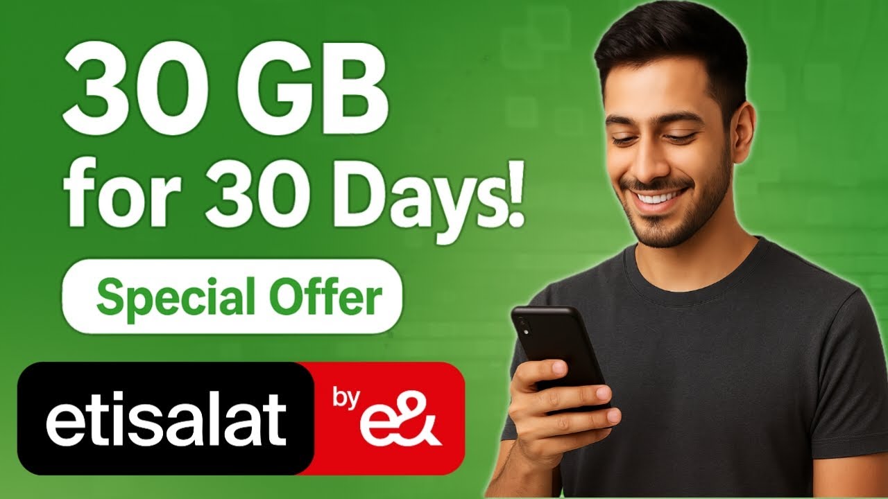 How to Activate 30 GB Data for 30 Days in Etisalat UAE | Etisalat Sim Mein 30 GB Data Offer