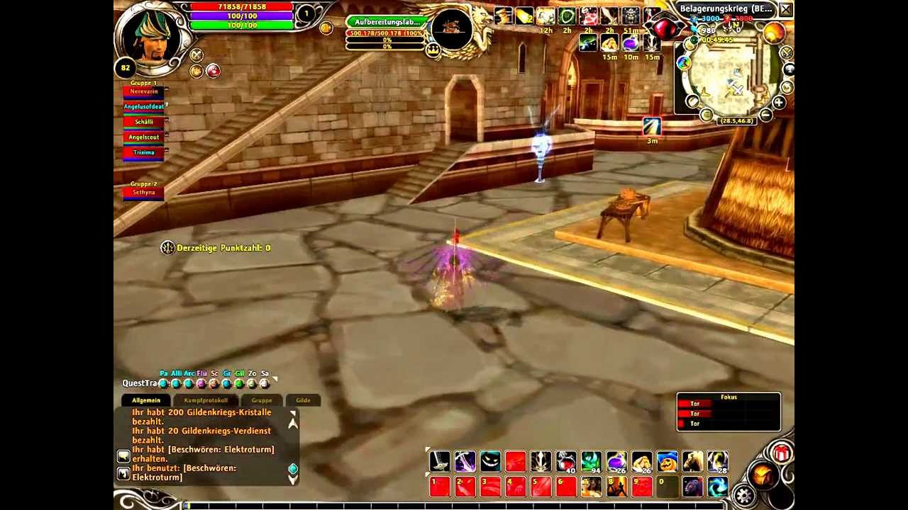 Runes of Magic, Archangels (Riocht) vs. Dragonlords (Macantacht) Belagerungskrieg