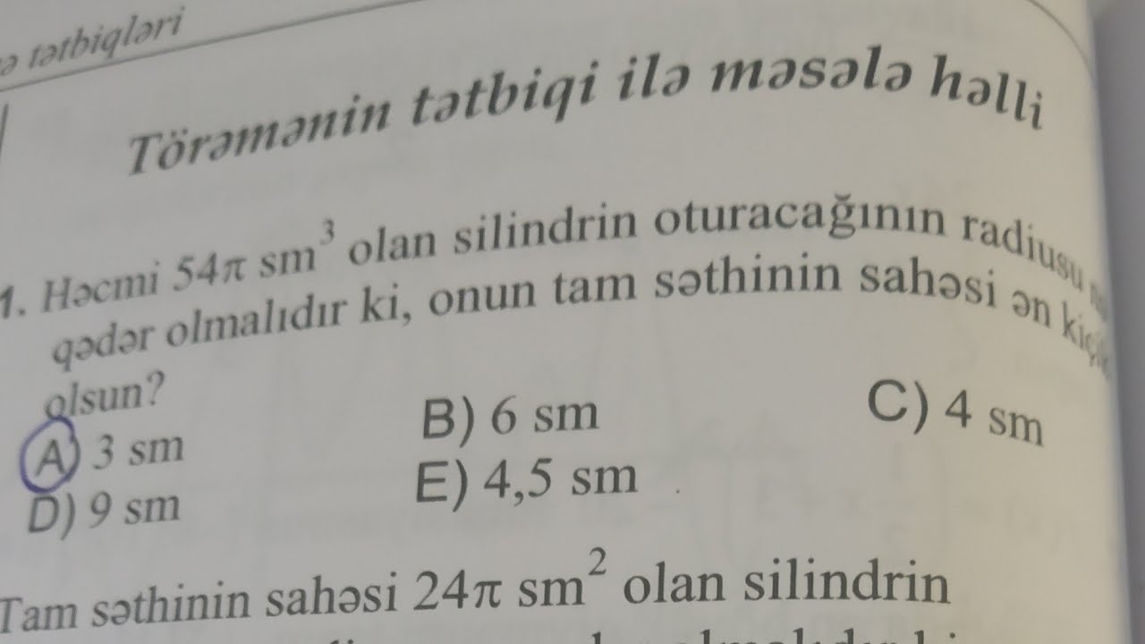 Toplu,2ci hisse,Toremenin tetbiqi ile mesele helli 1-18