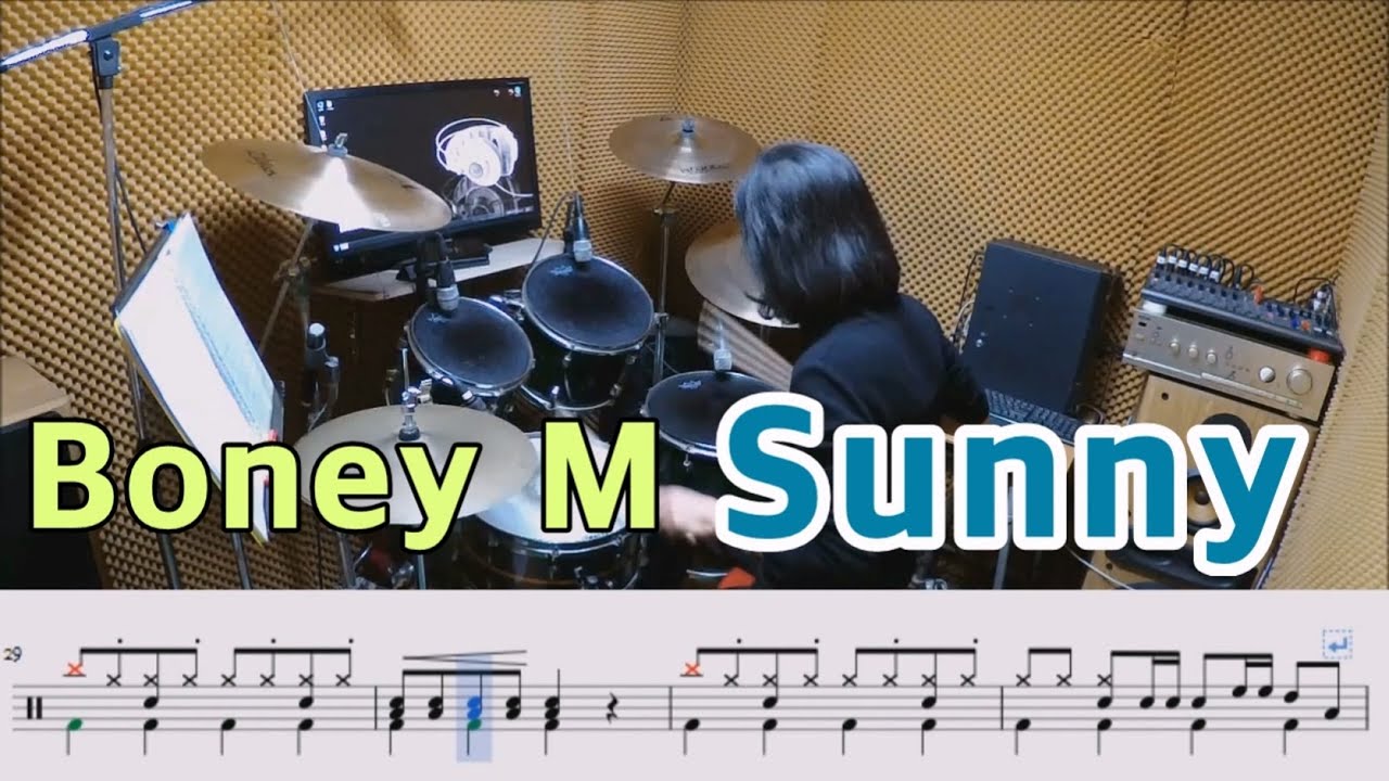 Sunny - Boney M [질주드럼/악보영상] 우은주