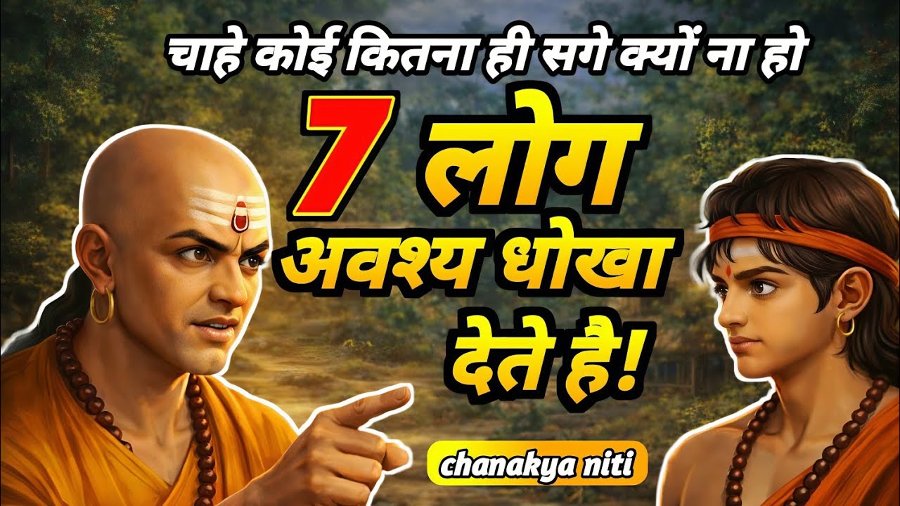 ⚠️सावधान रहना, इन 7 तरह के लोगों धोखेबाज लोगों से  - Chankya Niti🔥🔥💯