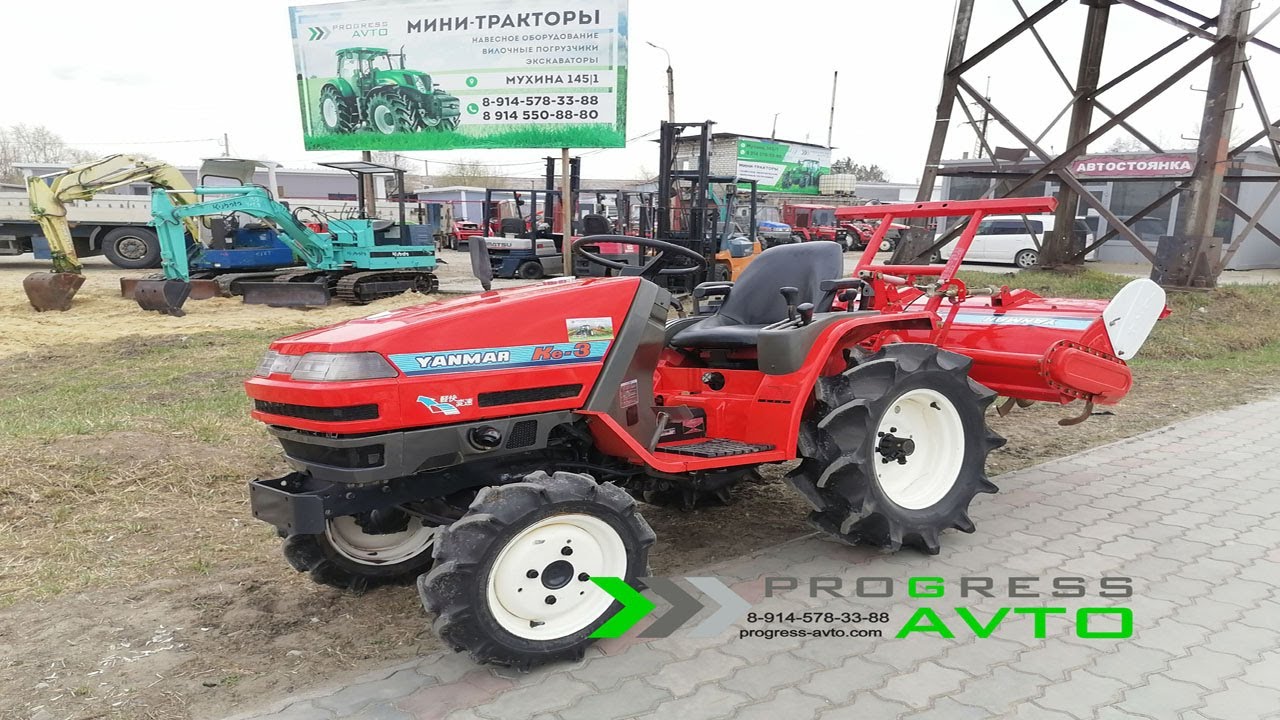 Обновлённый трактор YANMAR Ke3 в Новосибирске смотри обзор перед покупкой минитрактора прогресс авто