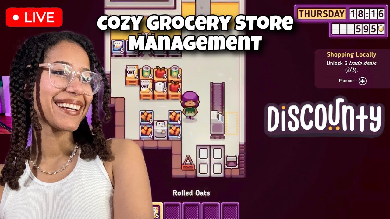 If you like management games, you’ll love this 💖 | Discounty Live Stream (Ep 1)