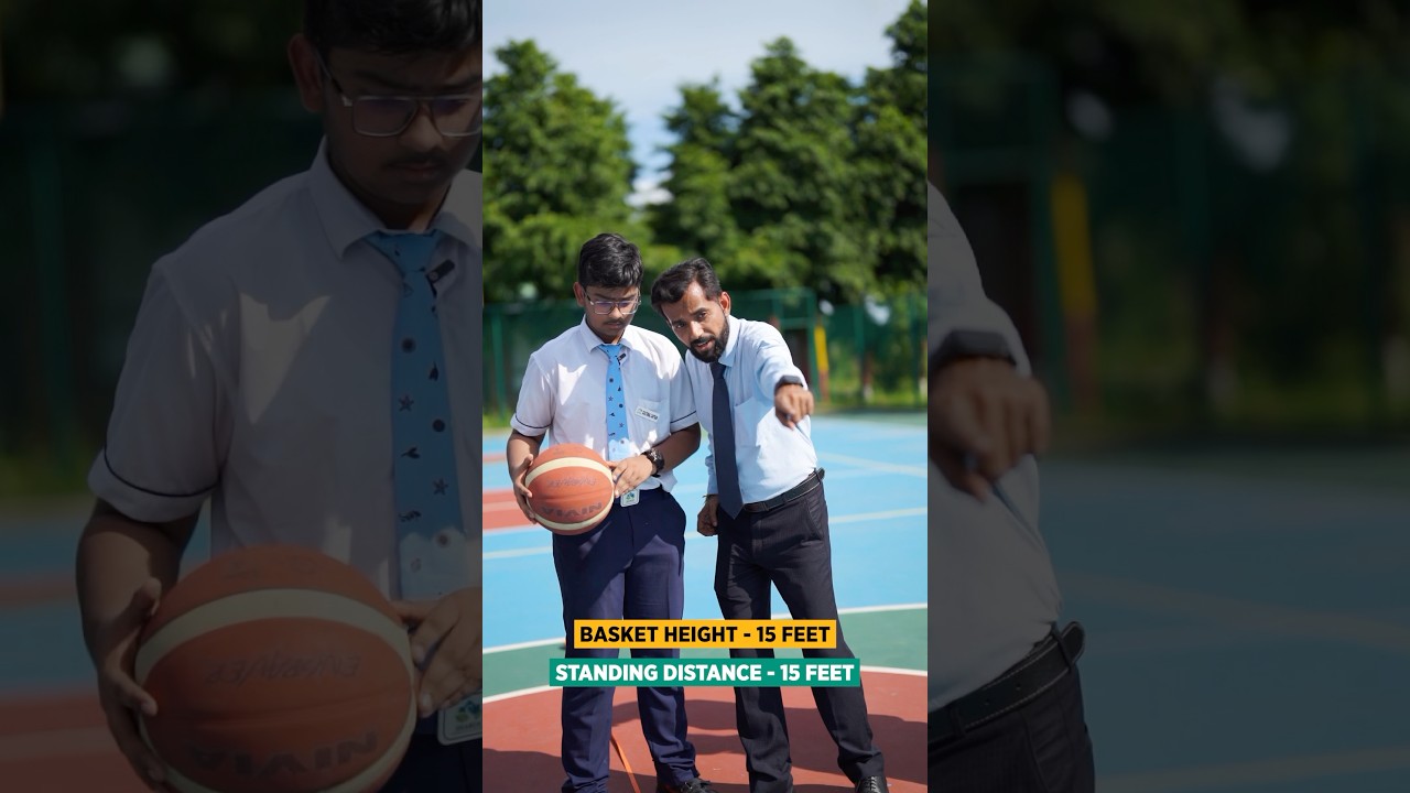 demonstration of how trigonometry applies to basketball.  #BasketballWithMath #TrigonometryInAction