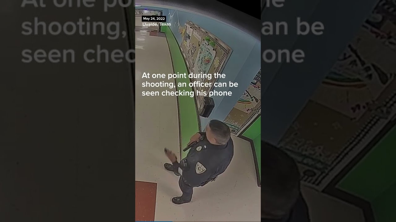 Officers Check Phones, Use Hand Sanitizer, During #Uvalde Shooting
