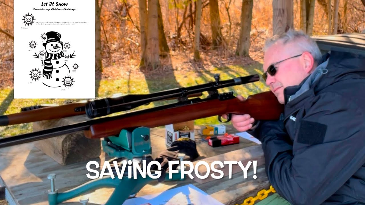 Saving Frosty from the evil sun! Winchester 52D Redfield 3200 24x @Dayattherange