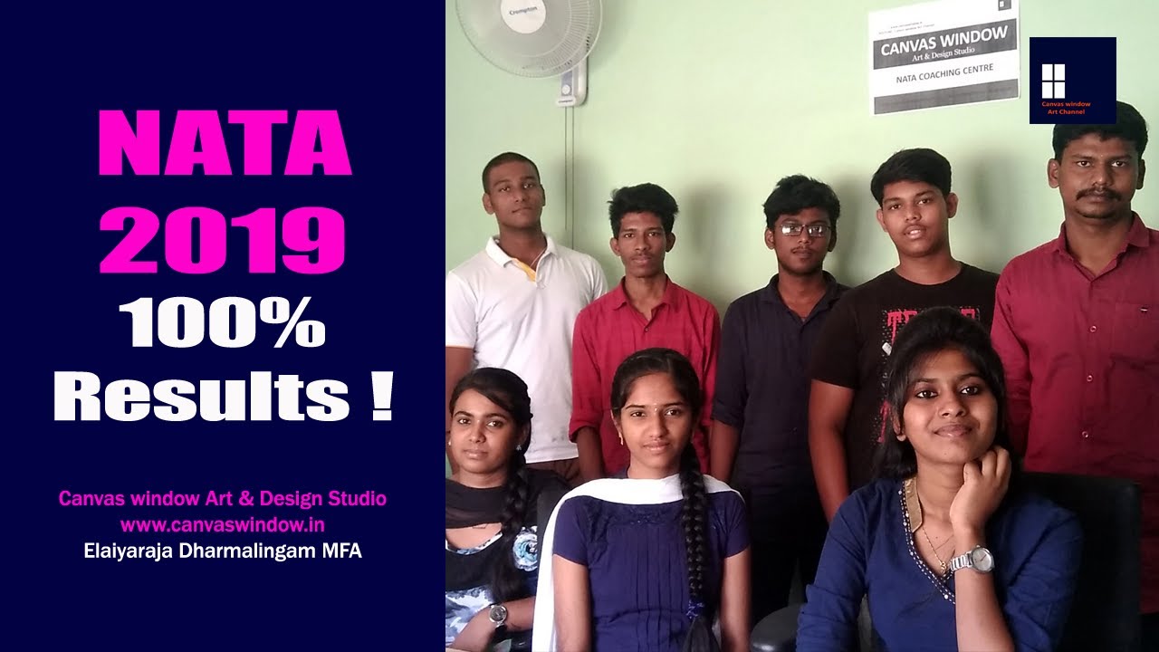 NATA 2019 100% Results ! - Canvas Window NATA Coaching Center Coimbatore