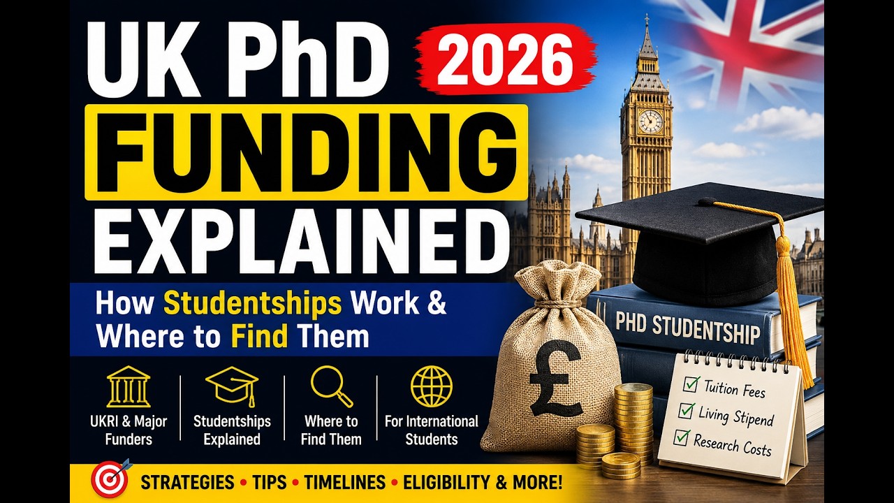 UK PhD Funding Explained (2026): How Studentships Work & Where to Find Them