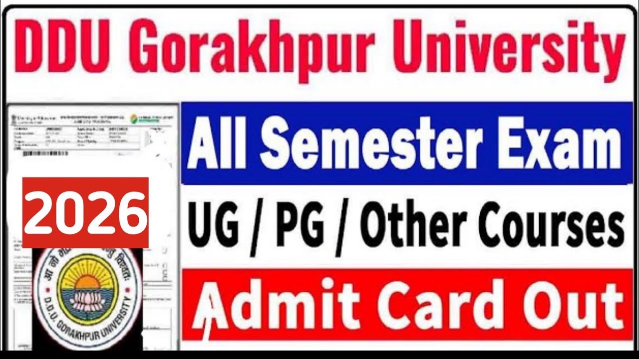 DDU UNIVERSITY YEARLY SEMESTER EXAM TIME TABLE & Admit Card Download Kaise kare 2025-26📢🔴