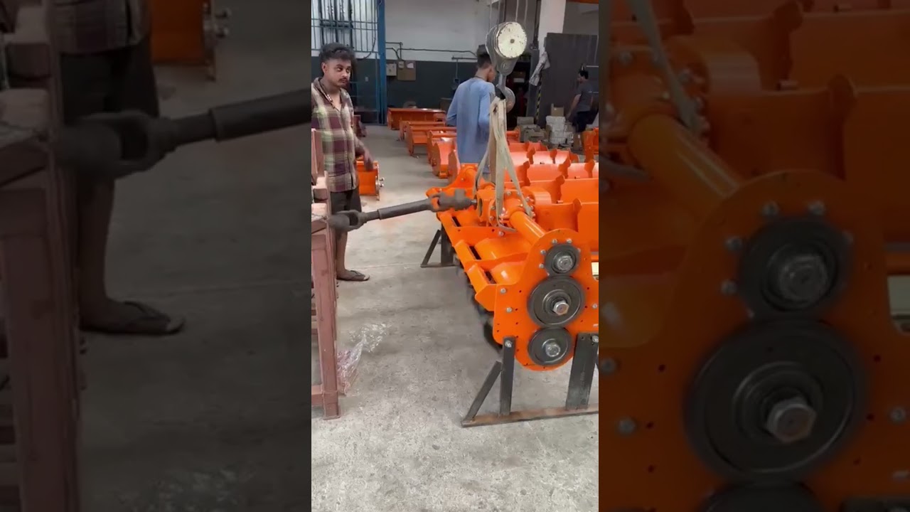 Rotavator works from inside view and Testing #rotavator #testing