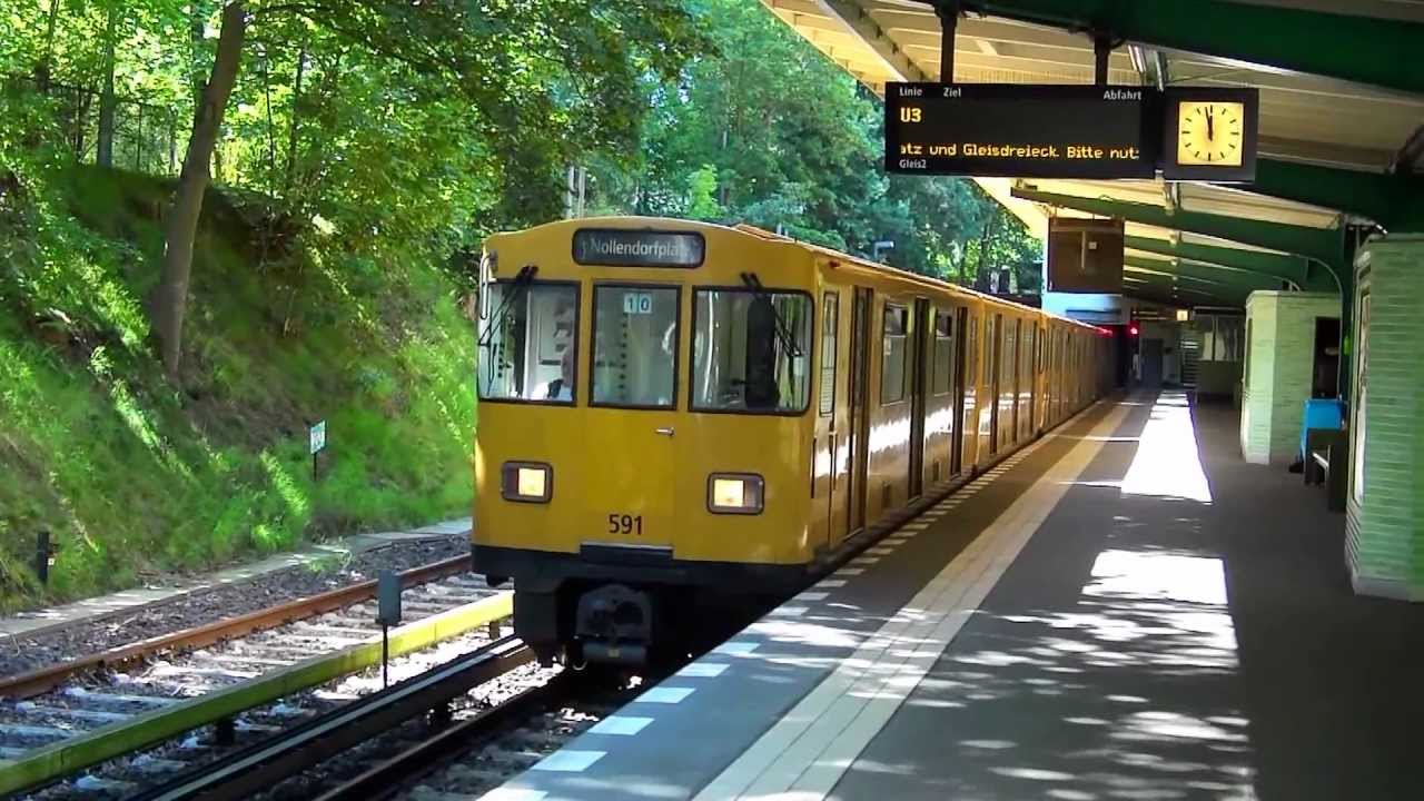 U-Bahn Berlin Bahnhof Krumme Lanke U3 HD