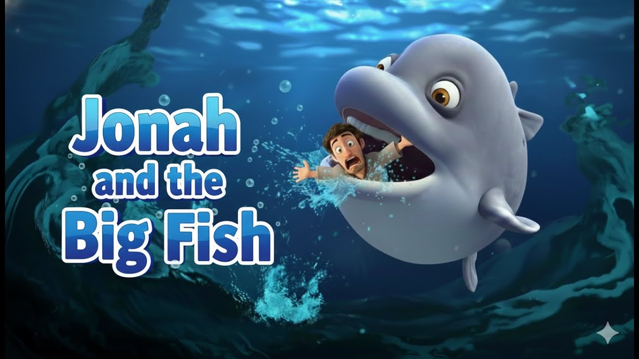 Jonah and the Big Fish Song for Kids | Bible Story Cartoon | Christian Kids Music & Nursery Rhymes
