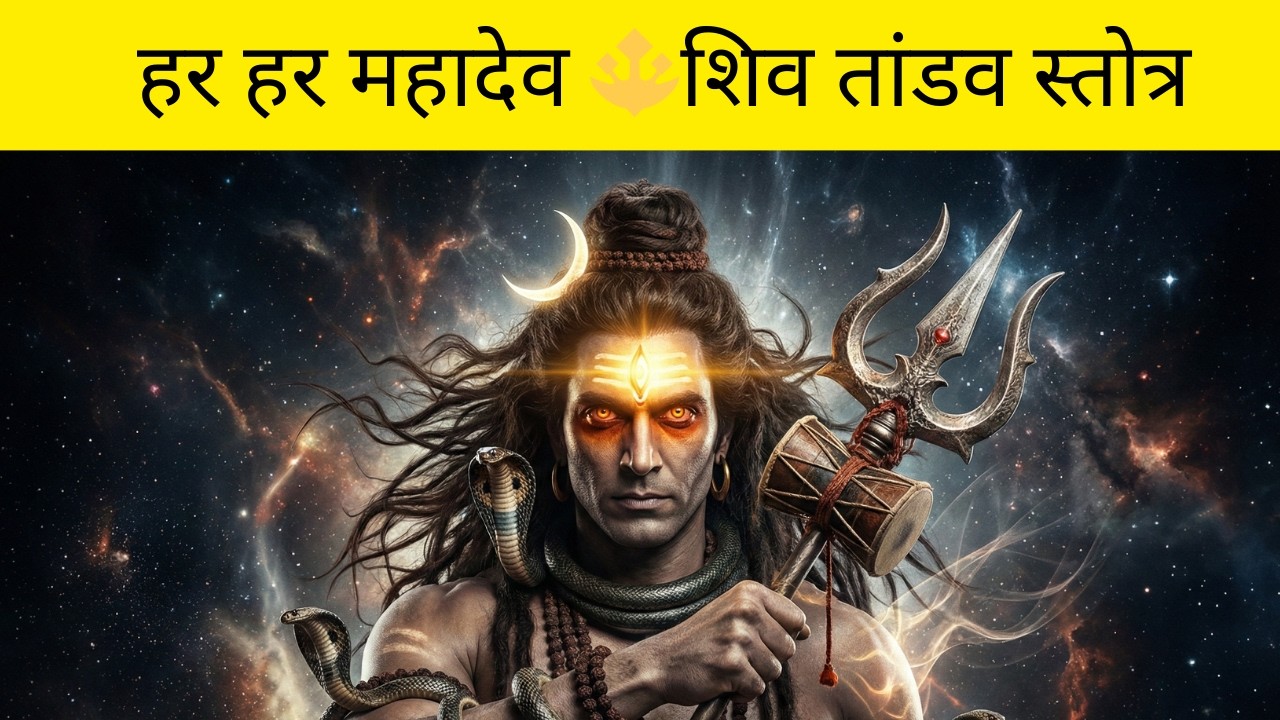 HAR HAR MAHADEV 🔱 Powerful Shiva Tandav Stotra | Om Namah Shivaya | Mahadev Mantra