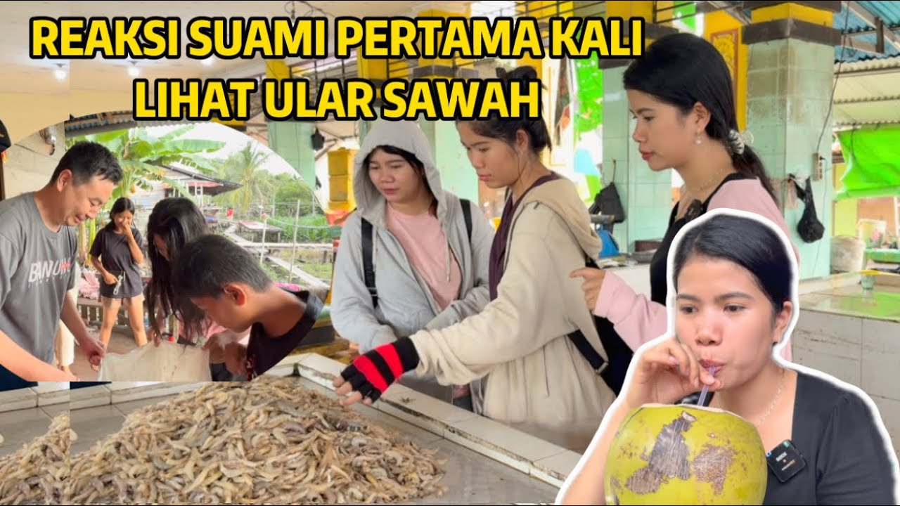 KAKAK ADIK BERTIGA KEPASAR BELANJA SAYURAN & MAKAN KELAPA DI KEBUN CE DEVI
