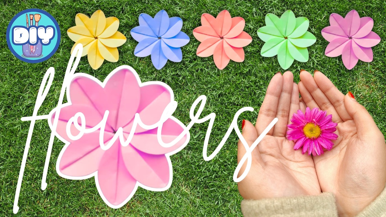 DIY Fiore di Carta con 8 Cerchi 🌼✨ Non Crederai Quanto È Facile!