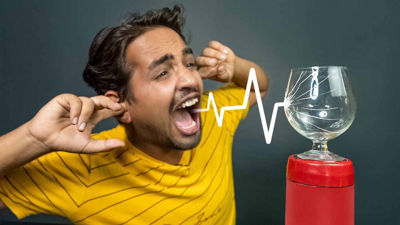 We Try To Break A Glass Using Sound - Success