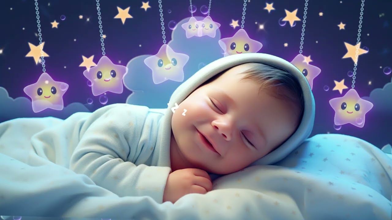 Baby Sleep Music 🍼 Instant Deep Sleep in 3 Minutes 🌛 Beat Insomnia Fast 💫 Mozart & Brahms Lullaby