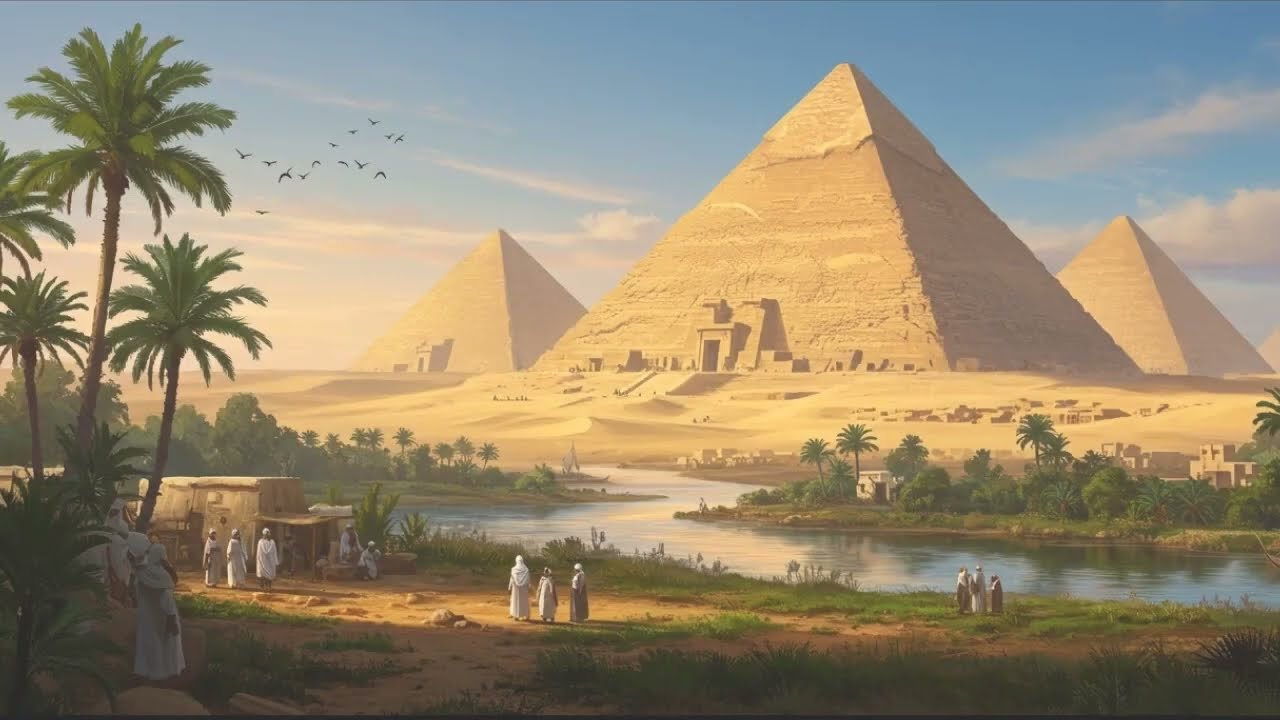 Egyptian oasis in the desert | AI music