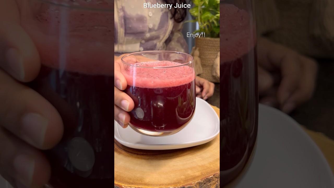 Super Refreshing Blueberry Juice in Minutes | #asmr #food #juice