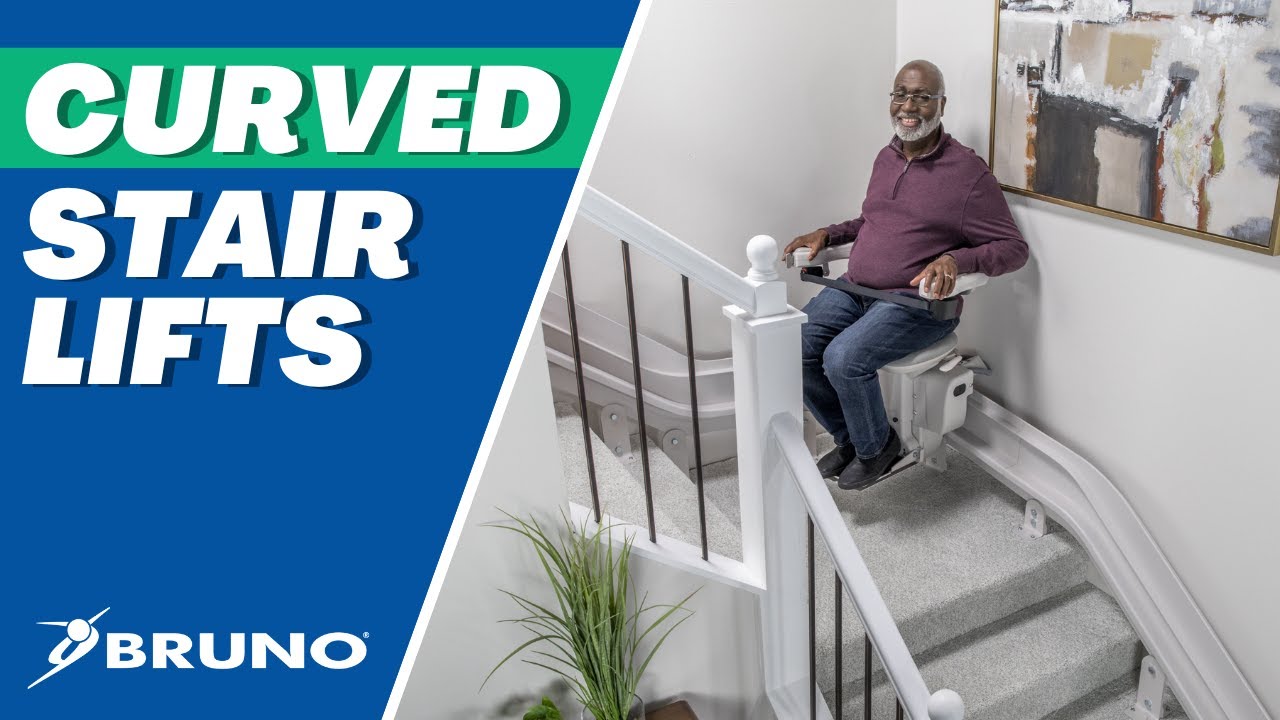 Curved Stair Lifts | Bruno&reg; - Made in USA | (800) 997-0042