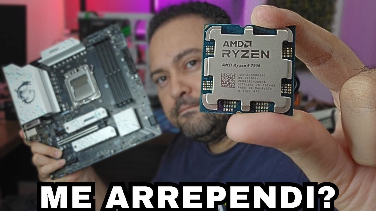 COLOQUEI UM RYZEN 9 NA PLACA M&Atilde;E B650M GAMING PLUS WIFI MSI!