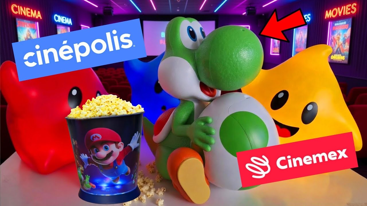 Todo sobre los coleccionables SUPER MARIO GALAXY de CIN&Eacute;POLIS y CINEMEX!