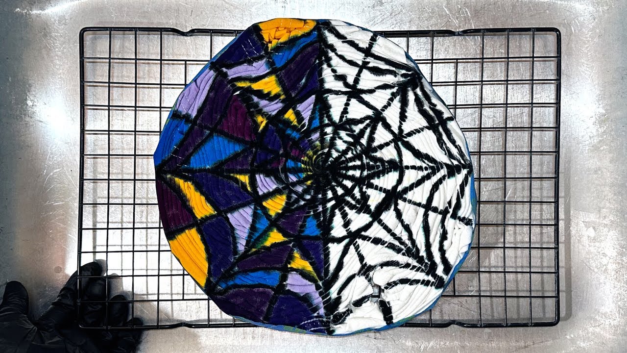 Tie Dye - Hidden Art Spirals - Wednesday VS Enid Window