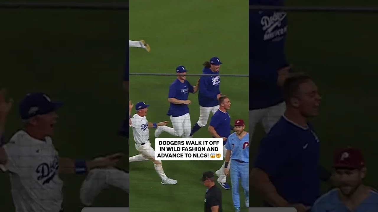 WHAT JUST HAPPENED?! The Dodgers are moving on to the NLCS! 🤯 #mlb