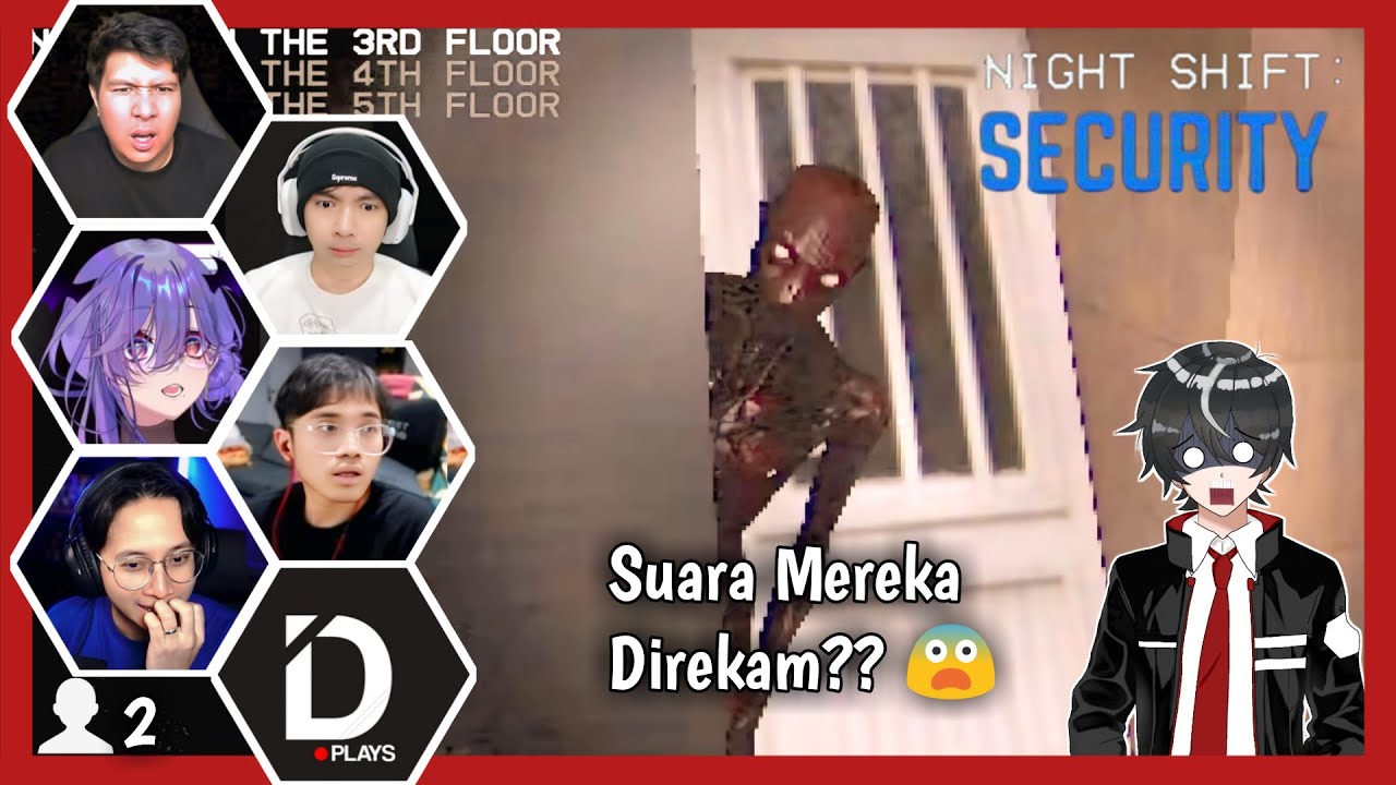【Reaksi Gamers】Suara Mereka Direkam Di Game Ini Saat Di Jumpscare  | Night Shift: Security