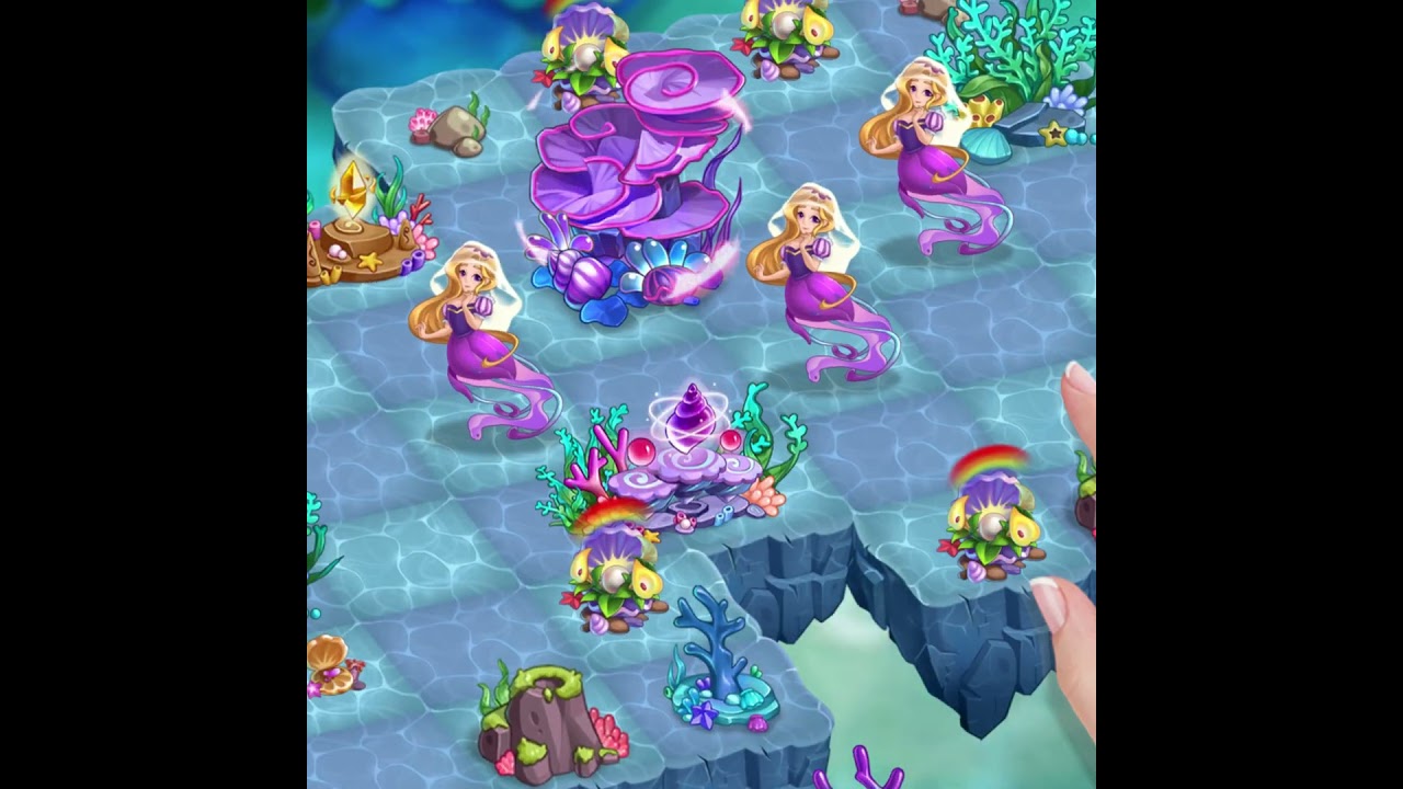 Merge Seatopia-Can you come and help Rapunzel? #merge #mergegame #mobilegame #newgames #seatopia